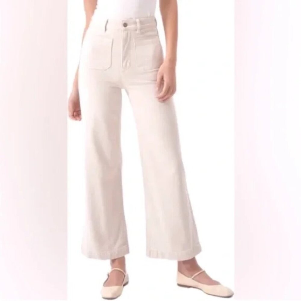ROLLA'S Cream Flare & Wide Leg Jeans